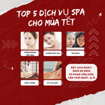 top 5 dịch vụ spa siêu hot