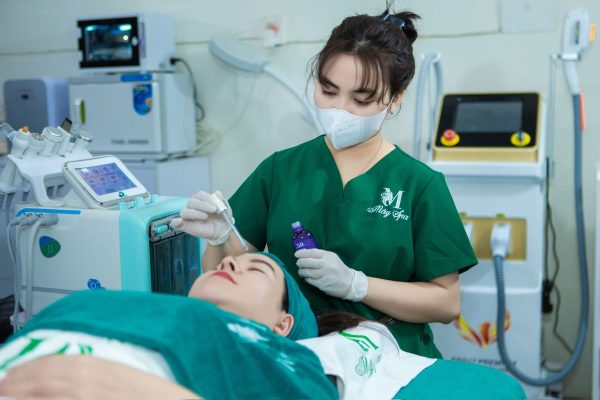 mây spa trị mụn