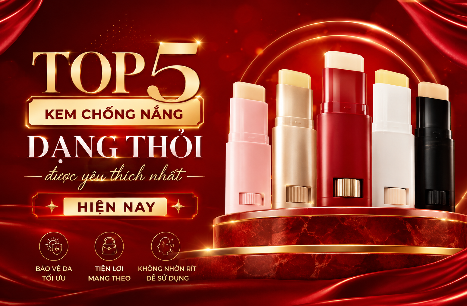 kem chống nắng dạng thỏi được yêu thích nhất hiện nay